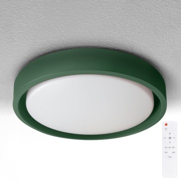 Brilagi - MATTEO LED Dimmable Ceiling Light LED/48W/230V 3000-6500K Ø 41 cm green + remote control