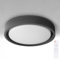Brilagi - MATTEO LED Dimmable Ceiling Light LED/48W/230V 3000-6500K Ø41 cm Black + Remote Control