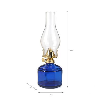 Brilagi - MERLIN Blue Kerosene Lamp