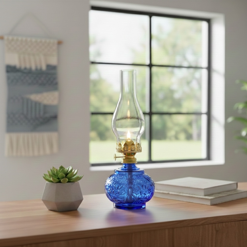 Brilagi - MERLIN Blue Kerosene Lamp