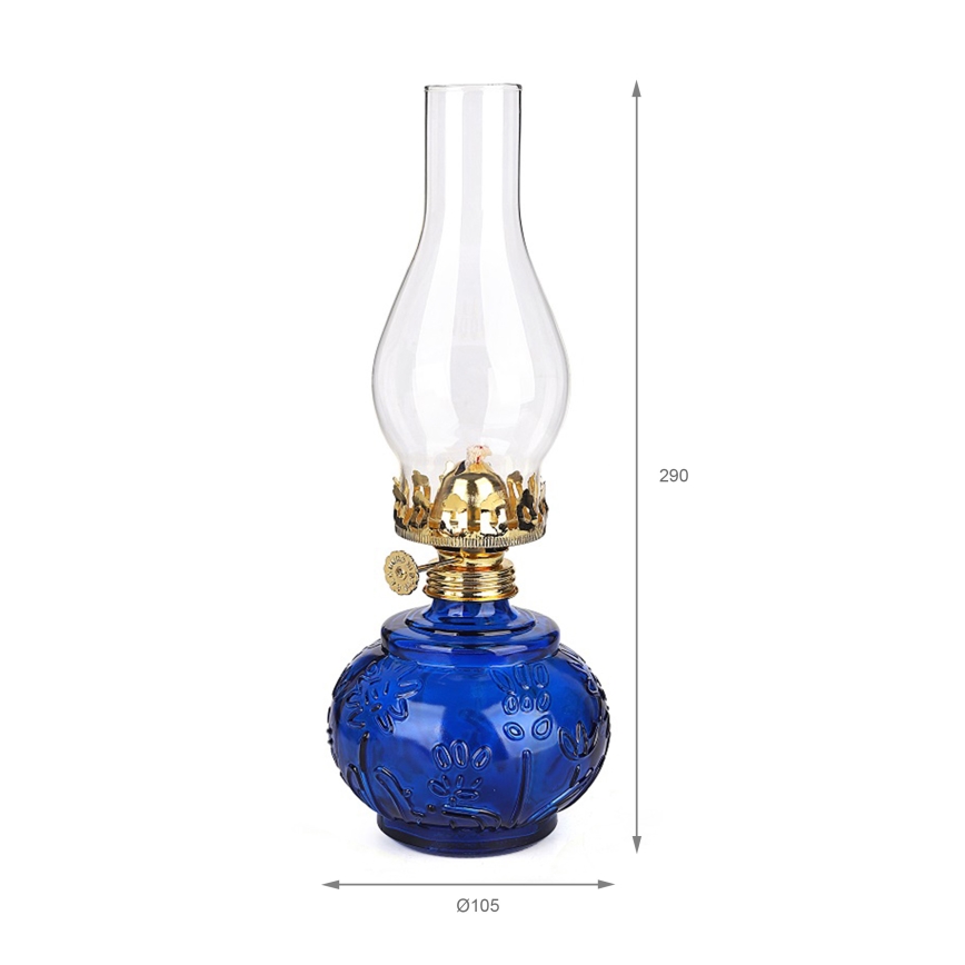Brilagi - MERLIN Blue Kerosene Lamp