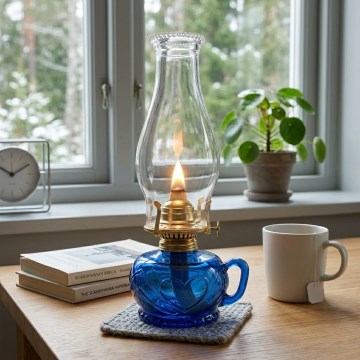 Brilagi - MERLIN Blue Kerosene Lamp
