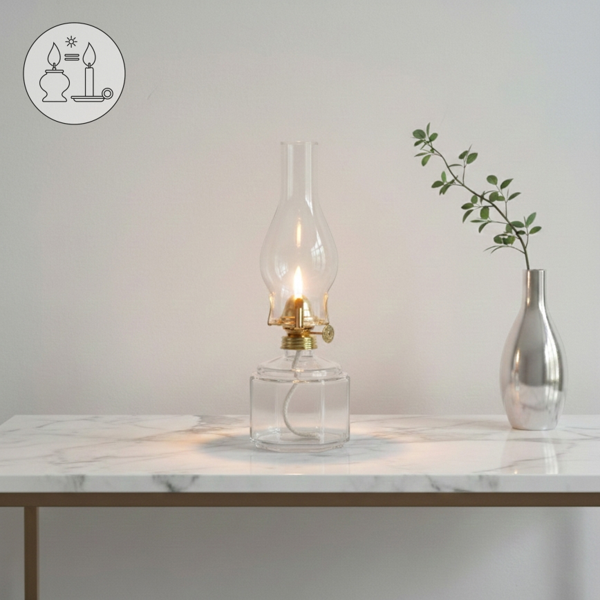 Brilagi - MERLIN Clear Kerosene Lamp