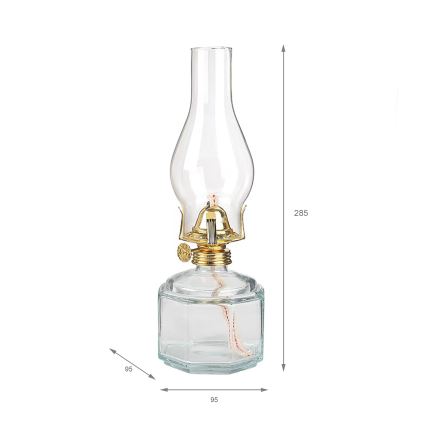 Brilagi - MERLIN Clear Kerosene Lamp