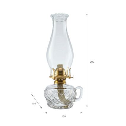 Brilagi - MERLIN Clear Kerosene Lamp