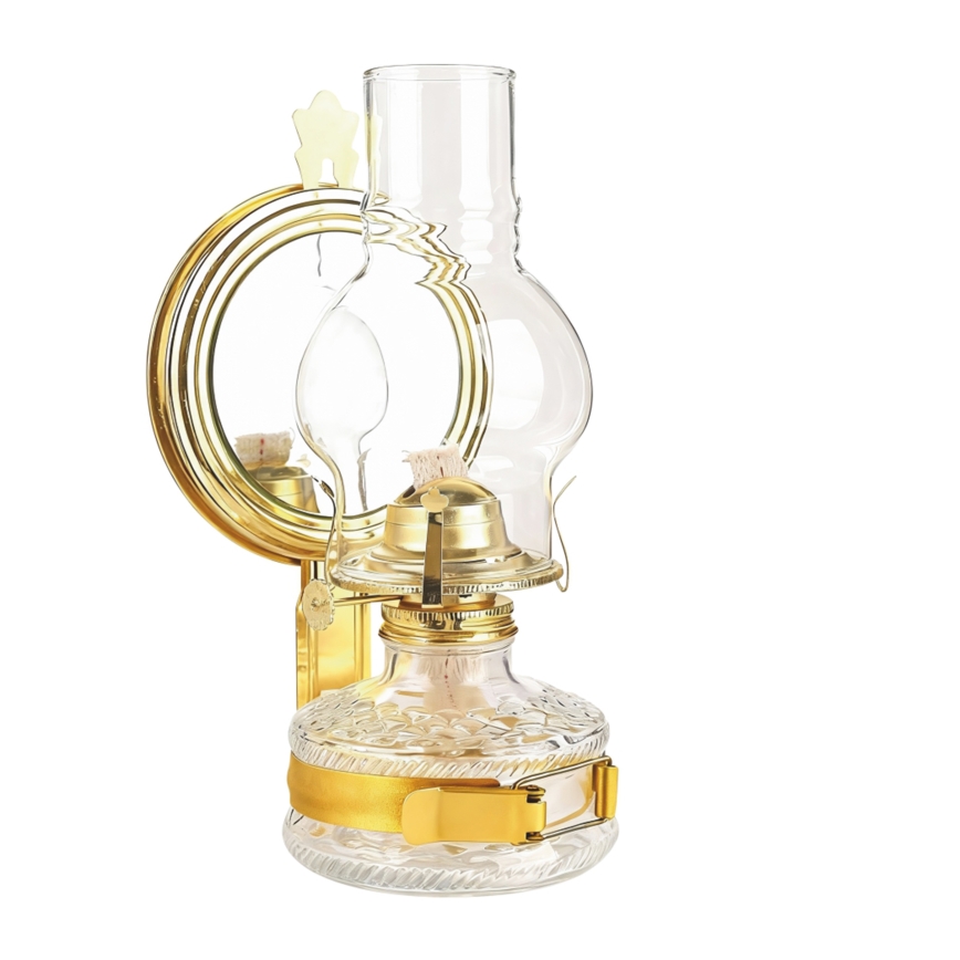 Brilagi - MERLIN Glossy Gold Kerosene Lamp