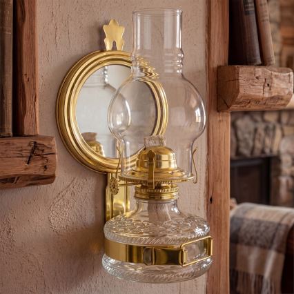 Brilagi - MERLIN Glossy Gold Kerosene Lamp