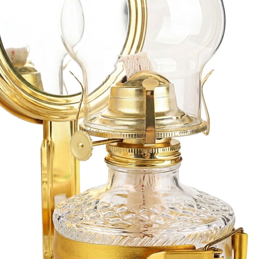 Brilagi - MERLIN Glossy Gold Kerosene Lamp