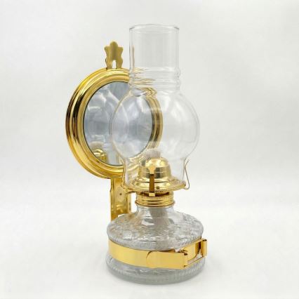 Brilagi - MERLIN Glossy Gold Kerosene Lamp