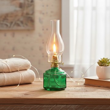 Brilagi - MERLIN Green Kerosene Lamp