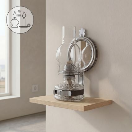 Brilagi - MERLIN Kerosene Lamp, Black Chrome