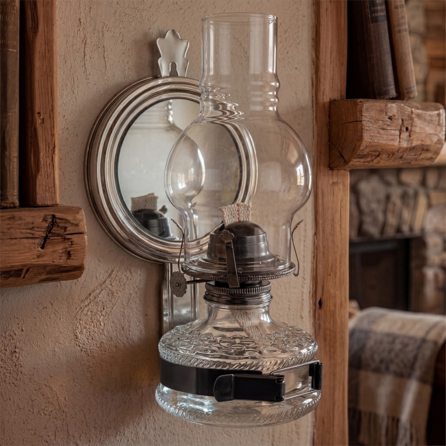 Brilagi - MERLIN Kerosene Lamp, Black Chrome