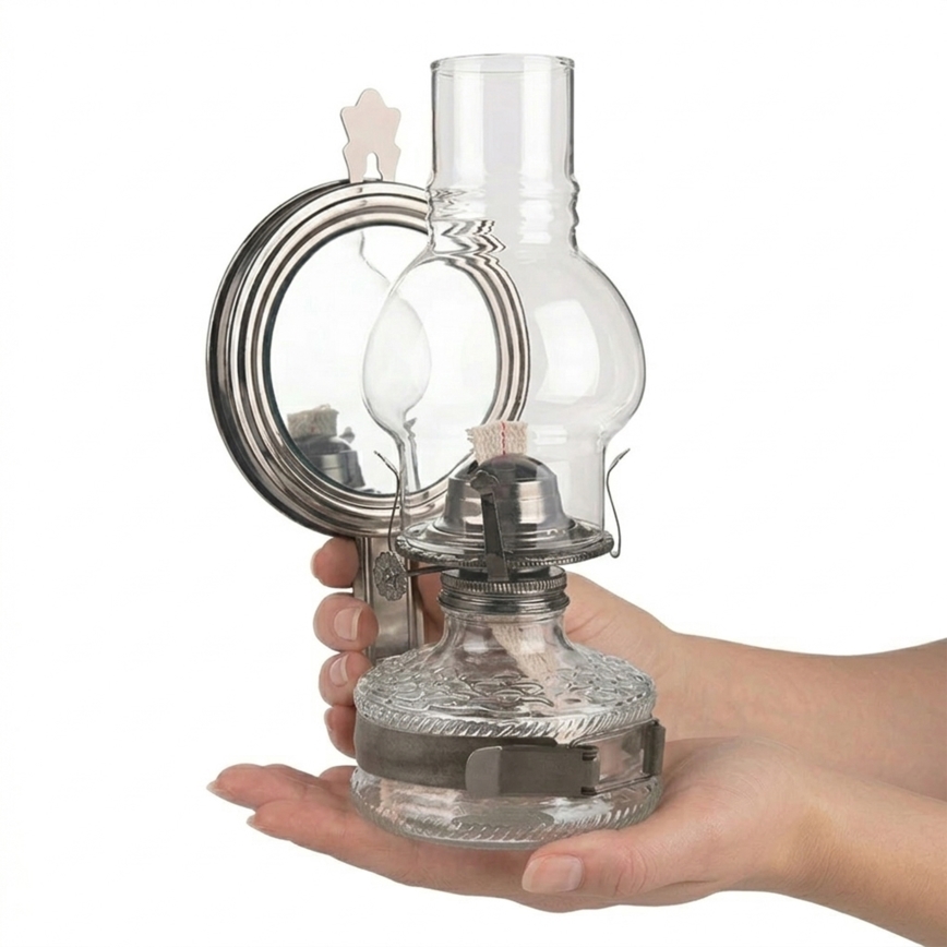 Brilagi - MERLIN Kerosene Lamp, Black Chrome