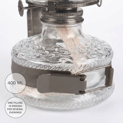 Brilagi - MERLIN Kerosene Lamp, Black Chrome