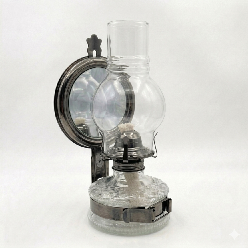 Brilagi - MERLIN Kerosene Lamp, Black Chrome