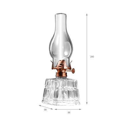 Brilagi - MERLIN Kerosene Lamp Clear/Bronze/Patina