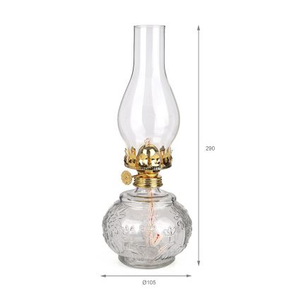 Brilagi - MERLIN Kerosene Lamp, Clear Glass