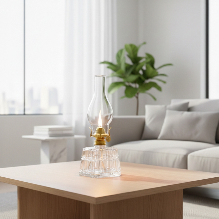 Brilagi - MERLIN Kerosene Lamp Clear/Gold