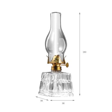Brilagi - MERLIN Kerosene Lamp Clear/Gold