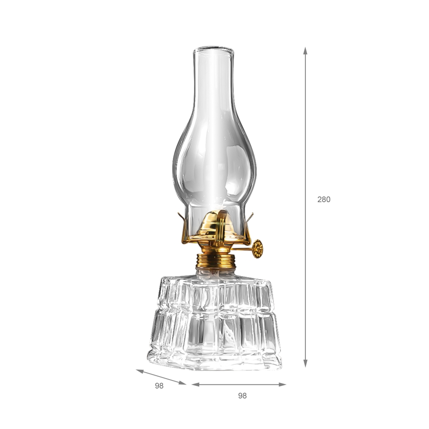 Brilagi - MERLIN Kerosene Lamp Clear/Gold