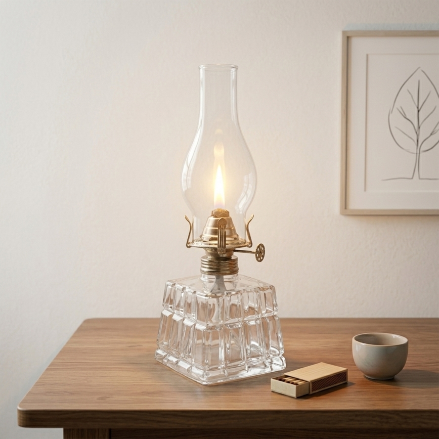 Brilagi - MERLIN Kerosene Lamp Clear/Gold/Patina