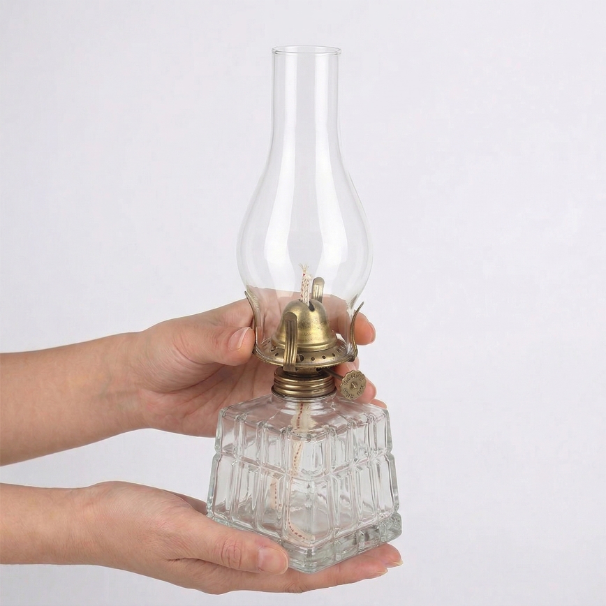 Brilagi - MERLIN Kerosene Lamp Clear/Gold/Patina