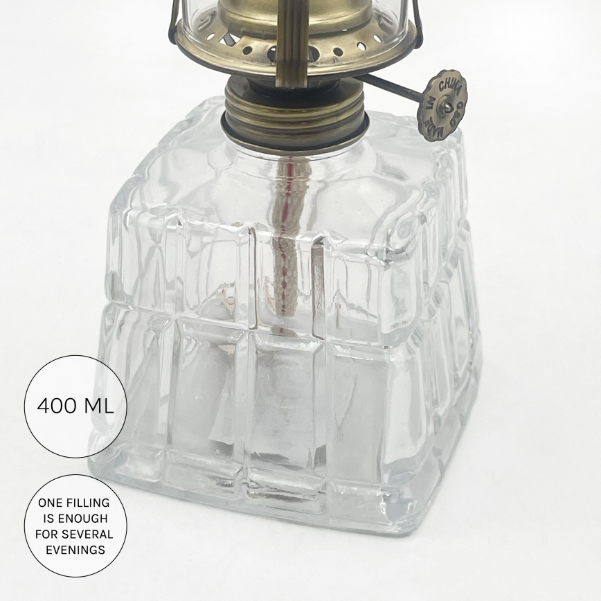 Brilagi - MERLIN Kerosene Lamp Clear/Gold/Patina