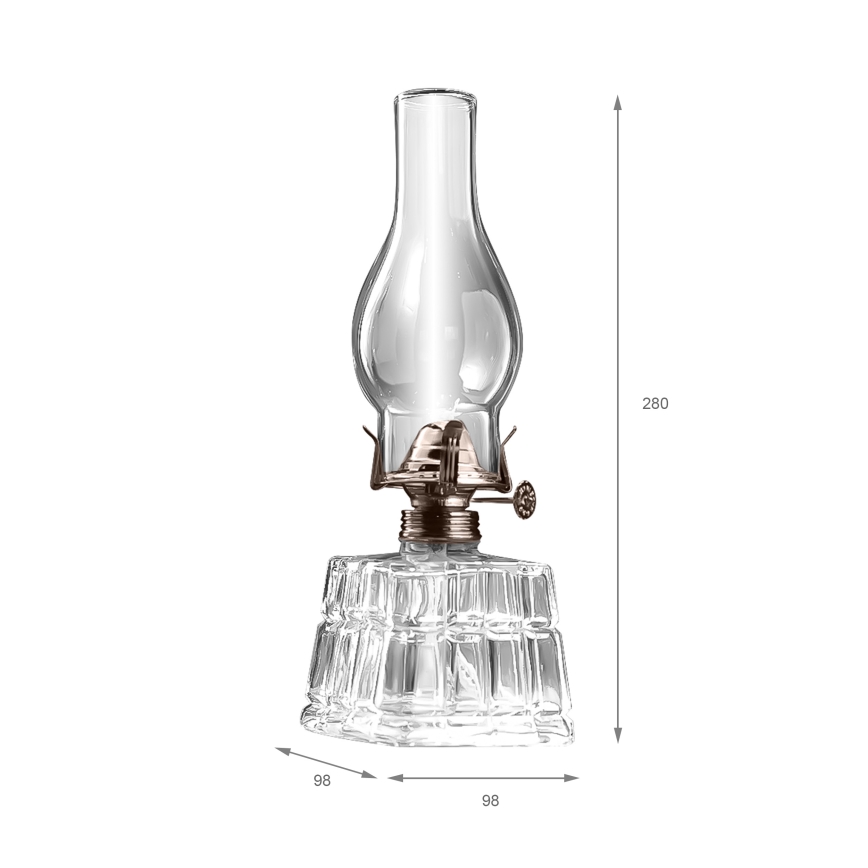 Brilagi - MERLIN Kerosene Lamp Clear/Gold/Patina