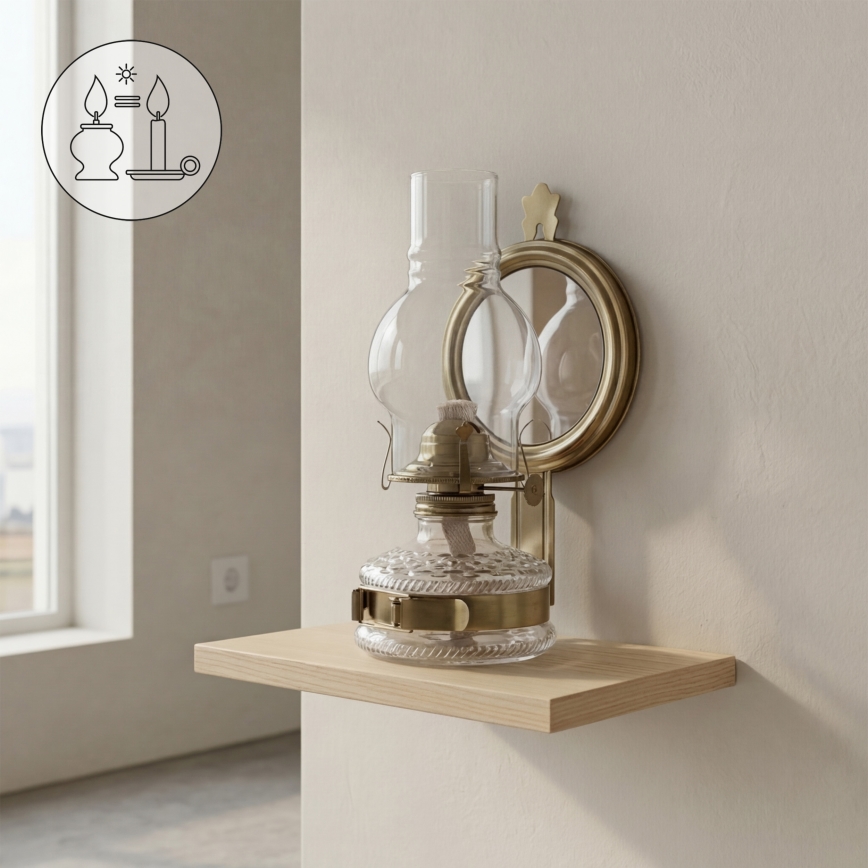 Brilagi - MERLIN Kerosene Lamp Gold/Patina