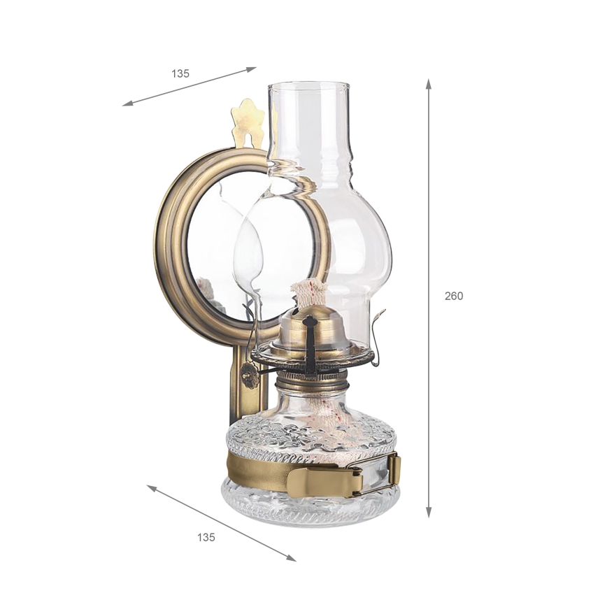 Brilagi - MERLIN Kerosene Lamp Gold/Patina