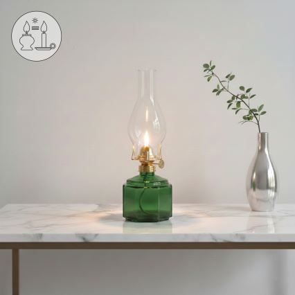 Brilagi - MERLIN Kerosene Lamp, Green
