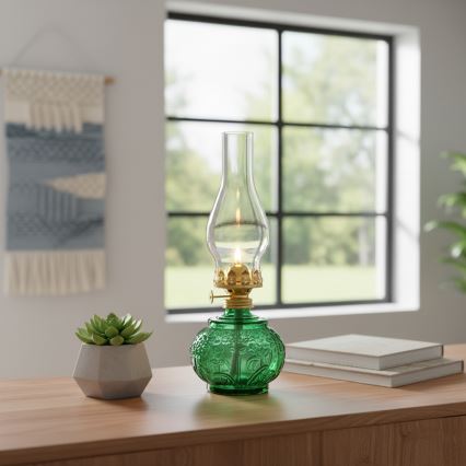 Brilagi - MERLIN Kerosene Lamp, Green