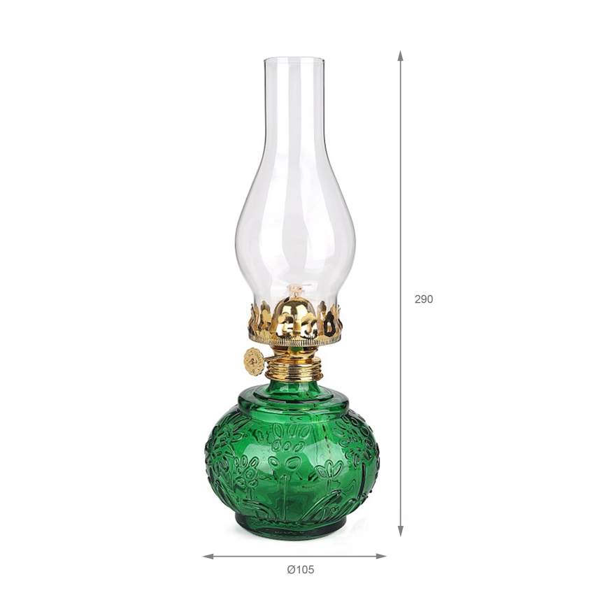 Brilagi - MERLIN Kerosene Lamp, Green