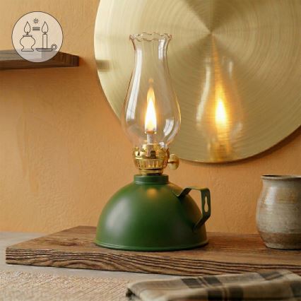Brilagi - MERLIN Kerosene Lamp, Green