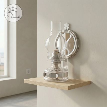 Brilagi - MERLIN Kerosene Lamp, Polished Chrome