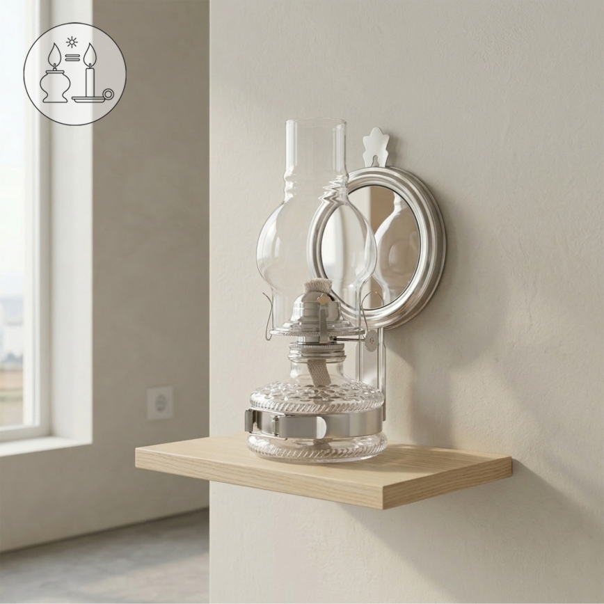 Brilagi - MERLIN Kerosene Lamp, Polished Chrome
