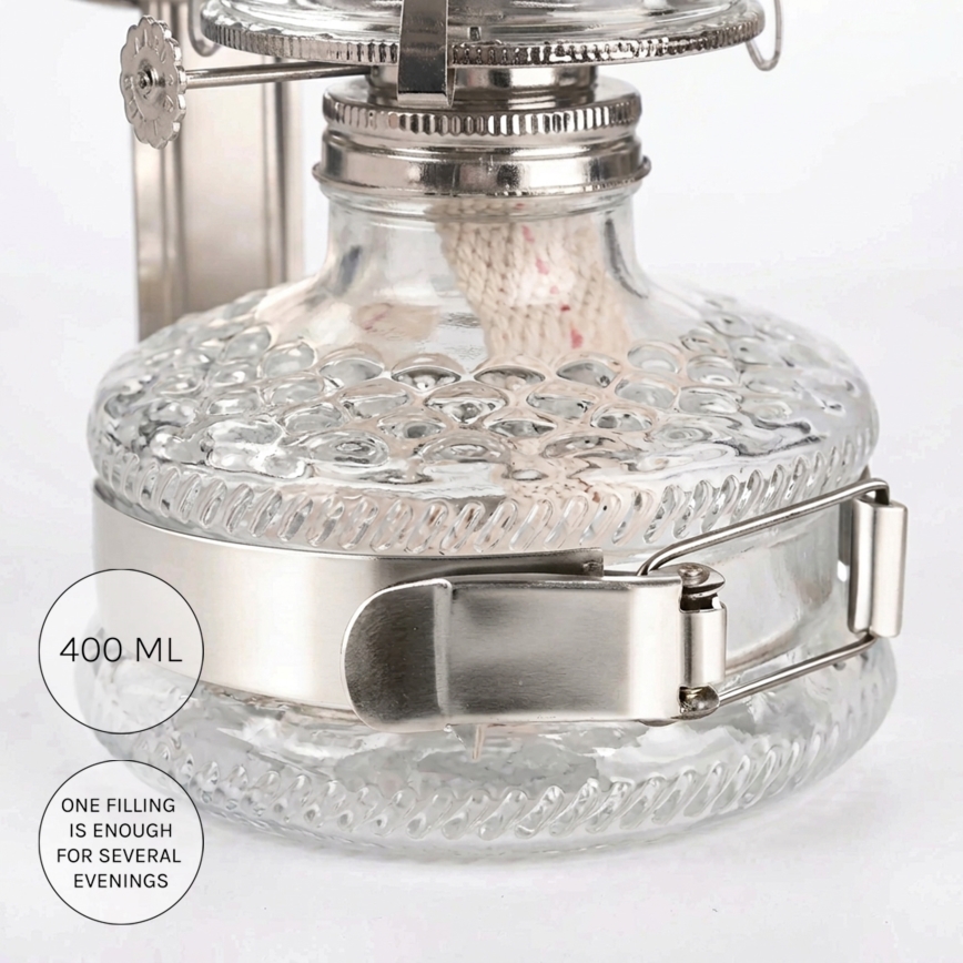 Brilagi - MERLIN Kerosene Lamp, Polished Chrome