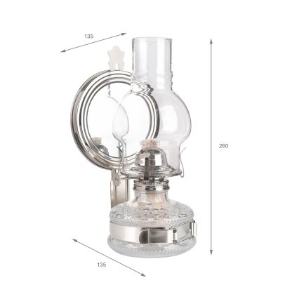 Brilagi - MERLIN Kerosene Lamp, Polished Chrome