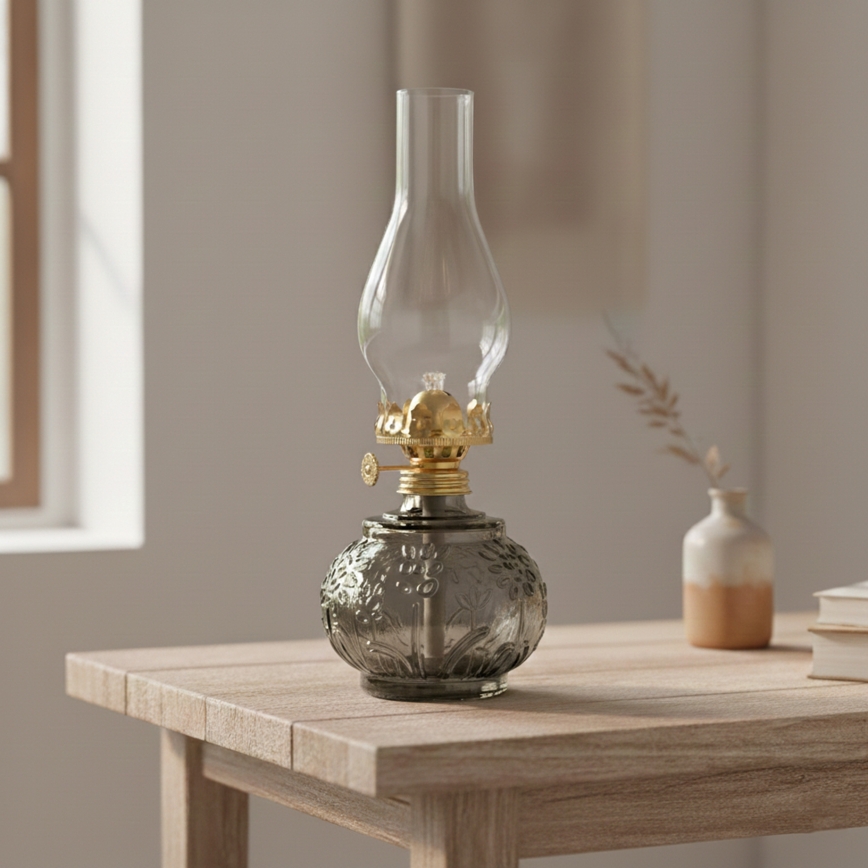 Brilagi - MERLIN Kerosene Lamp, Smoky/Gray