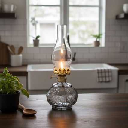 Brilagi - MERLIN Kerosene Lamp, Smoky/Gray