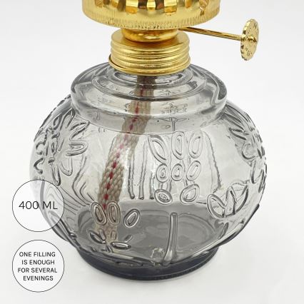 Brilagi - MERLIN Kerosene Lamp, Smoky/Gray