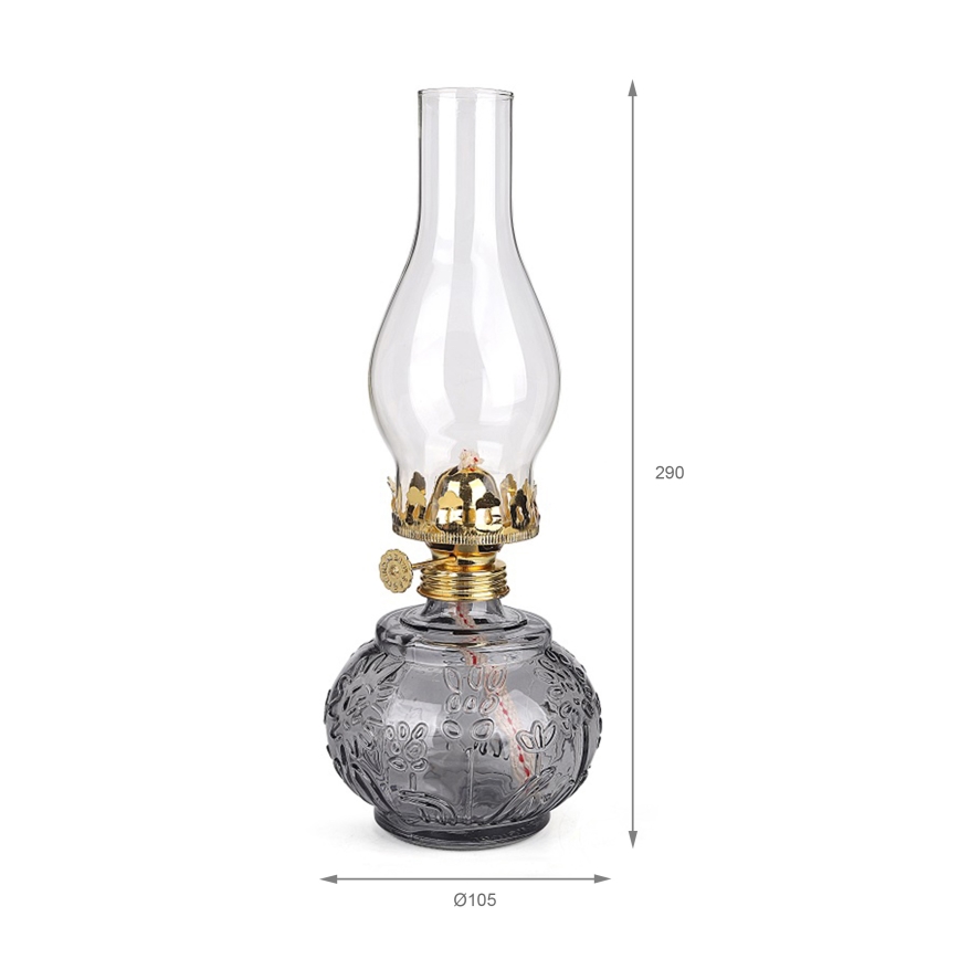 Brilagi - MERLIN Kerosene Lamp, Smoky/Gray