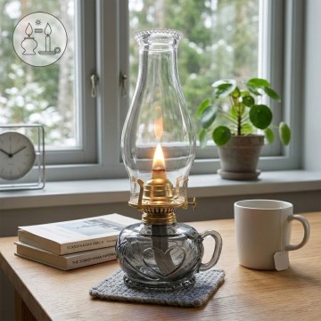 Brilagi - MERLIN Kerosene Lamp Smoky/Grey