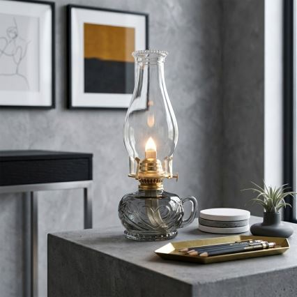 Brilagi - MERLIN Kerosene Lamp Smoky/Grey