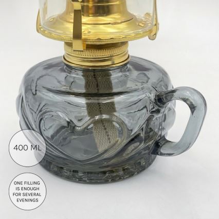 Brilagi - MERLIN Kerosene Lamp Smoky/Grey