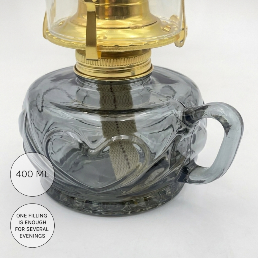Brilagi - MERLIN Kerosene Lamp Smoky/Grey