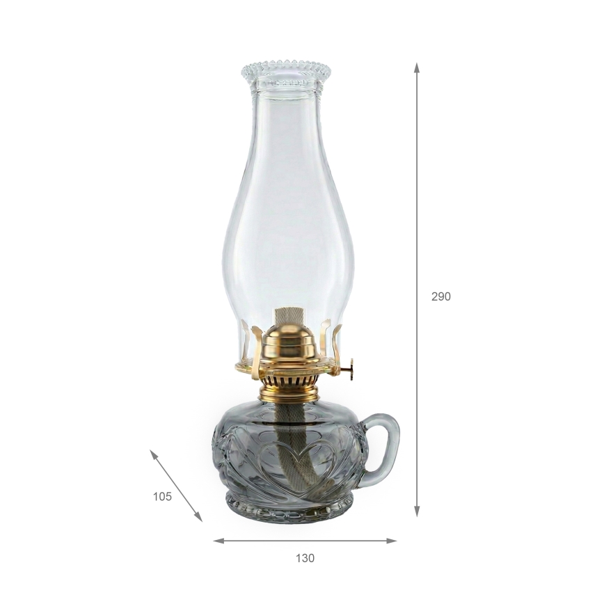 Brilagi - MERLIN Kerosene Lamp Smoky/Grey