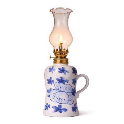 Brilagi - MERLIN Kerosene Lamp, White/Blue