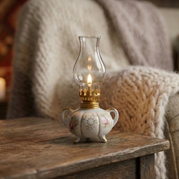 Brilagi - MERLIN Kerosene Lamp White/Gold