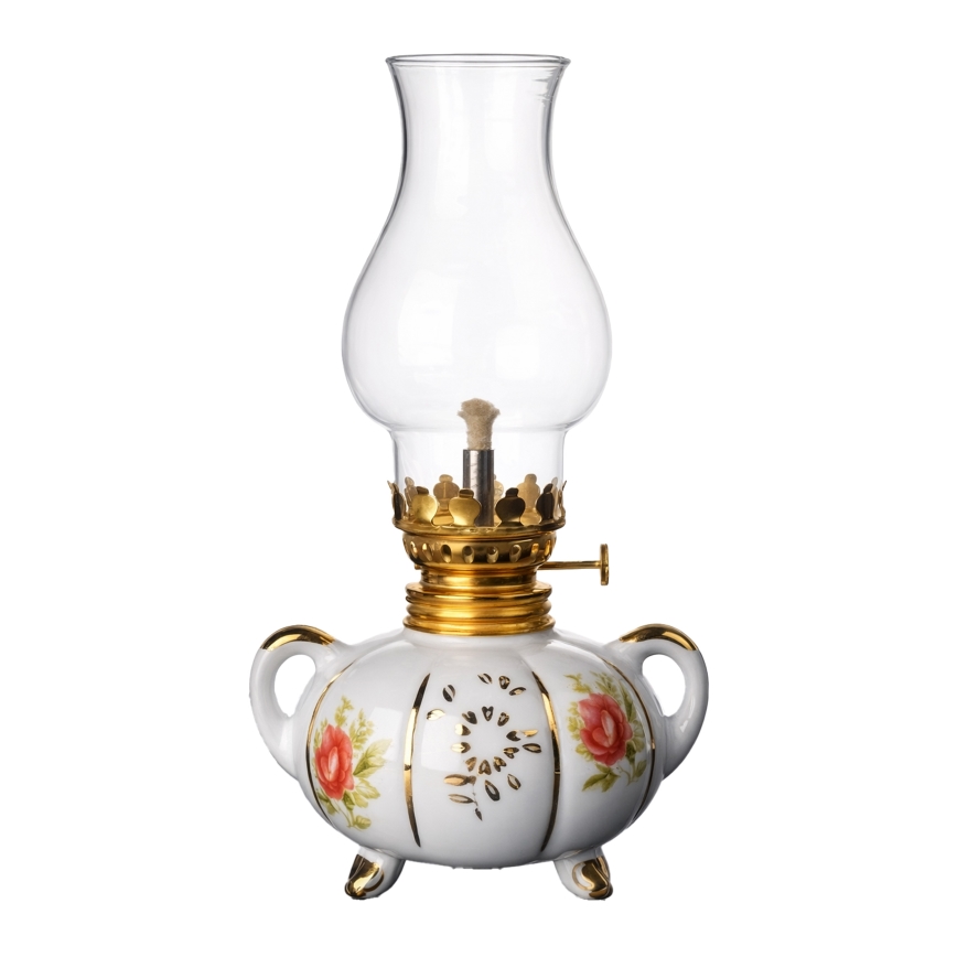 Brilagi - MERLIN Kerosene Lamp, White/Gold